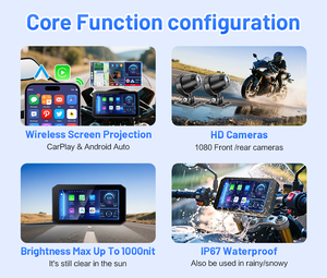 स्मार्ट मोटरसाइकिल रेडियो जीपीएस सौर ब्लूटूथ स्विच कार्प्ले के लिए बाइक कार ट्रैकर बेड़े 4 जी टीपीएस सेंसर - Product Image 5