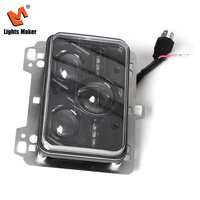 Faro LED Rectangular de 6.5 Pulgadas para Camión de Bomberos, con DRL H4, Luz Alta y Baja, Impermeable IP67, 6000LM, de Aluminio, Modelo YW-5992