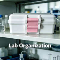 Boîte de rangement en PETG pour flacons de 3ml, 5ml, 10ml, 20 compartiments, en plastique, pour peptides, vente en gros, OEM, pour laboratoire, réfrigération et emballage de marque