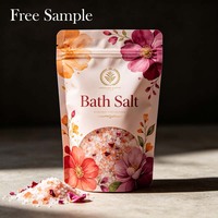 Sachet Doypack Numérique Personnalisé pour Sel de Bain 200g 500g, Emballage Résistant à l'Humidité pour Soins Corporels Spa et Stockage de Sel de Cristal