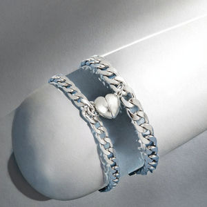 Nouveau Bracelet Magnétique en Alliage Ajustable Cœur <span class=keywords><strong>Couple</strong></span>, Tendance et <span class=keywords><strong>Original</strong></span>, Idéal <span class=keywords><strong>Cadeau</strong></span> Enfant - Product Image 5