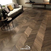 Pisos de madera de roble y nogal de ingeniería estándar de la UE Pisos de madera dura de parquet multicapa para Villa Apartamento Hotel