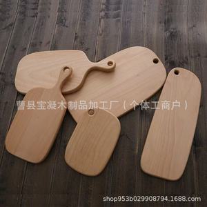 Planche à découper rectangulaire en bois de hêtre double face pour la cuisine et la pâtisserie - Product Image 4