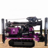 Plateforme de forage hydraulique pour puits d'eau, équipement de forage d'eau profonde de 300 m, machine de forage de puits d'eau portable