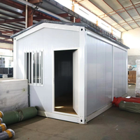 Petite maison modulaire préfabriquée à bas prix de 20 pieds paquet plat petite maison préfabriquée en conteneur de stockage