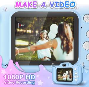 Yytech ของเล่นกล้องยูนิคอร์นสำหรับเด็ก3-6 HD เลนส์คู่กล้องเซลฟี่สุดยอดของขวัญวันคริสต์มาสวันเกิดสำหรับเด็กผู้ชายเด็กผู้หญิง