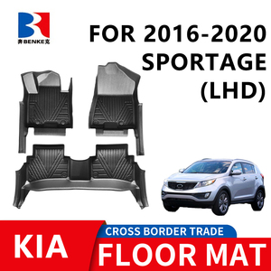 wholesale Factory Custom5D TPE <b>Rubber</b> Eco-friendly Waterproof Anti Slip5D Car <b>Floor</b> Mats 3 Pieces for KIA Sportage(LHD)2016-2020 - Product Image 1