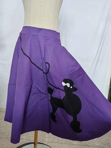 Ecowalson Retro Swing Skirt 50's 60's Poodle Rockabilly Grease Fancy Costume 1950s Girls Pinup Faldas de cintura alta - Product Image 2