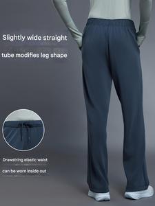 Pantalon de survêtement CNSHELL à taille basse pliable avec cordon de serrage, jambes larges, en modal, pieds ouverts, <span class=keywords><strong>jogger</strong></span> - Product Image 3