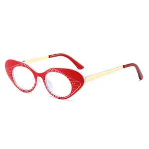 Mode-Name Marke optische Prägung Vintage Brillen Kreis-Mode-Rahmen Luxus-Marke Brillen Auge Mode-Rahmen