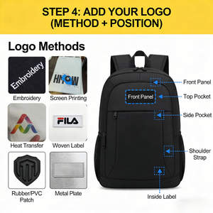 Zaino da uomo di grande capacità per computer, borsa in denim per affari transfrontalieri, in tessuto tinta unita di alta qualità con cerniera, per viaggi quotidiani - Product Image 6