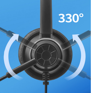 Casque Talkvioce 360D <span class=keywords><strong>QD</strong></span> pour service client téléphonique, casque pour centre d'appels, opérateur, réduction du bruit avec Plantronics <span class=keywords><strong>Jabra</strong></span> - Product Image 3