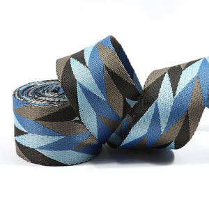 Liwei Umweltfreundlicher 3,8cm Jacquard-Gürtel im Ethno-Stil mit Rautenmuster als Damen-Taschendekoration 100% Polyester - Product Image 5