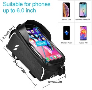 6,5-Zoll-Fahrrad-Telefontaschen Wasserdichte MTB-Rennrad-Oberrohr-Lenker tasche Handyhalter-Koffer tasche für Fahrrad reit tasche - Product Image 6