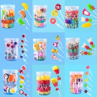 2025 Nieuwe Crystal Rose Lolly 'S 600 Stuks Zoete Zure Fruit Smaken Bulk Party Candy Lolly Hart Lolly