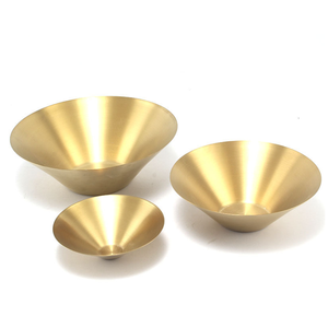 DFB926 Tazón para Frutas y Ensaladas de Color Dorado, Personalizado con Nombre de Marca y Stock Normal, Sin Logotipo, Tazón Chapado en Oro - Product Image 2