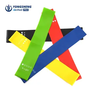 5-Piece Custom Yoga Stretch Band Latex Exercise Mini Loop Band Resistance Band Sets For Gym Fitness