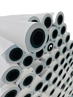 Rollos de papel plotter azul y blanco de buena calidad, tamaño personalizable para materiales de impresión de ingeniería CAD