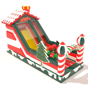 Toboggan gonflable sur le thème de Noël, <span class=keywords><strong>en</strong></span> PVC durable, pour enfants, facile à installer, pour 10 enfants, événements scolaires, carnavals, amusement <span class=keywords><strong>en</strong></span> plein air - Product Image 3