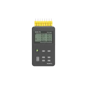 S220-T8 Support 8 Types Thermocouple Sound and Light Alarm Multi-channel Handheld Thermocouple Temperature Data Logger