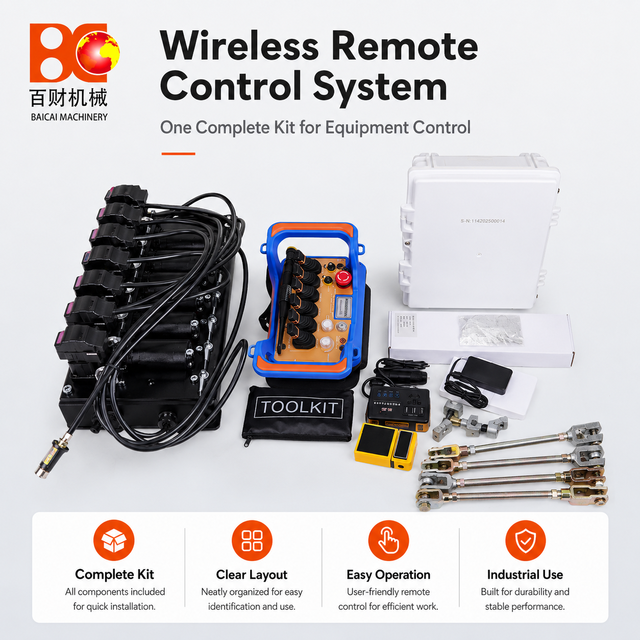 Wireless Proportional Remote Control Kit for Truck Mounted Crane, 6-Motor Control System