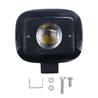GOODZOOM Lentes Bi-LED para Coche, Focos LED para Camión, Luz Delantera LED de Doble Color, Luz Auxiliar LED para Coches y Camiones