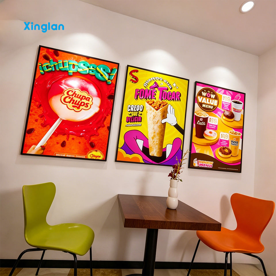 Menu LED Light Box Display, Slim Portable Ultra-Thin Light Box, Backlit ...