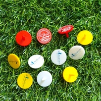 Marqueurs de balles de golf personnalisés |   Rond en plastique de 19 mm et 25 mm avec logo |   Accessoires de golf pour la personnalisation et les commandes en gros