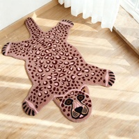 Tapis Bart Simpson Hypebeast, style personnage de dessin animé personnalisé, tapis en peluche de forme irrégulière pour la décoration de chambre streetwear