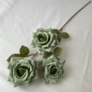 Fleurs artificielles en latex de luxe, roses blanches ivoire au toucher réel, roses au toucher réel pour la décoration d'événements de mariage - Product Image 4