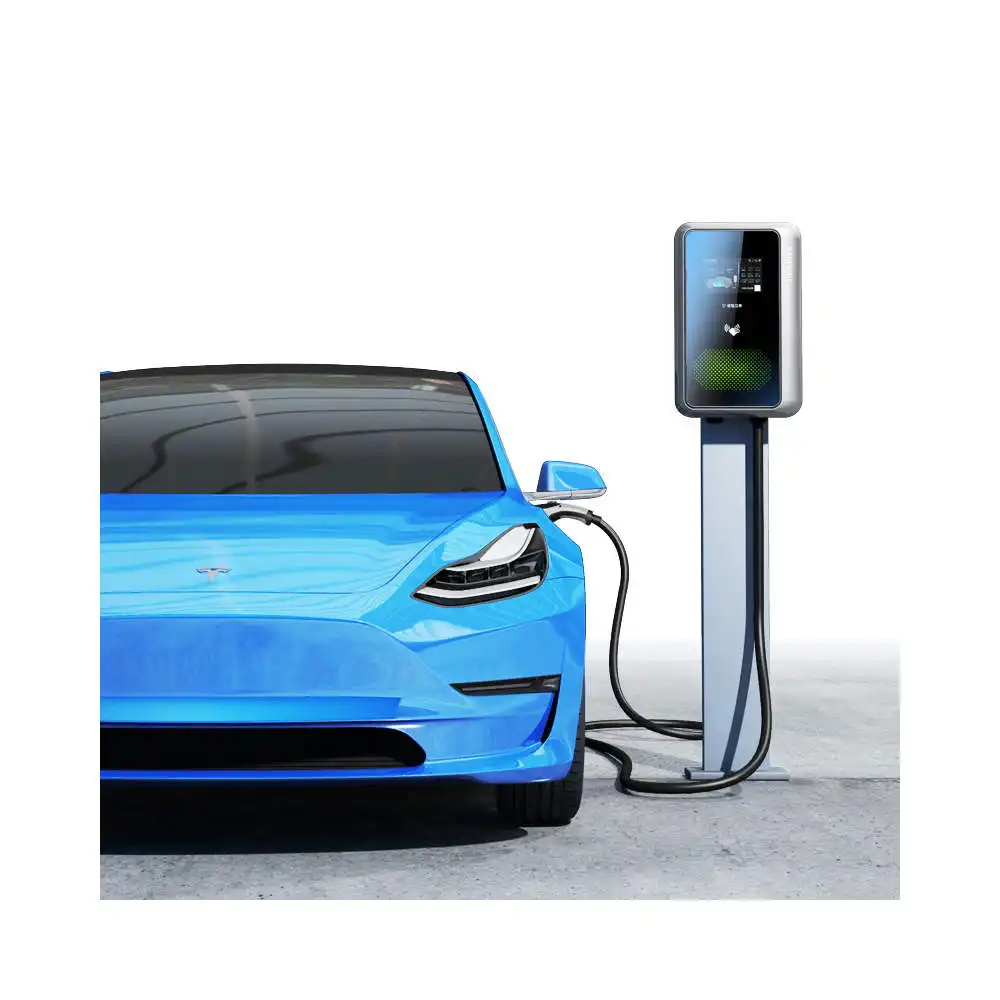 Prtdt Single Phase Wallbox Type 2 32A 3.5Kw 7Kw 11Kw Power Optional Adjustable Rapid Portable Ev Electric Car Vehicle Charger