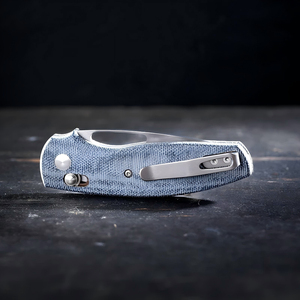 Coltello Pieghevole Multifunzione da Campeggio e Caccia con Lama <span class=keywords><strong>in</strong></span> Acciaio 9CR 17 e Manico <span class=keywords><strong>in</strong></span> Micarta, Garanzia 1 Anno - Product Image 4