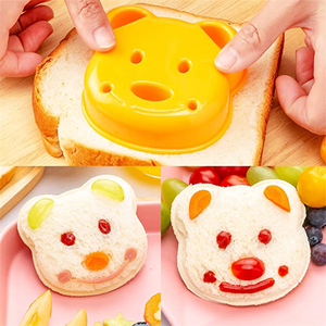 Baking Accessories Mini Heart Bear <b>Cookie</b> <b>Cutters</b> Biscuit <b>Cutter</b> Fruit Vegetable <b>Cutter</b> and Food Picks Set for Decorate Food - Product Image 3