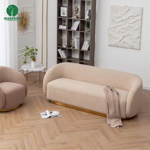 Muebles Moontree, muebles modernos de lujo para el hogar, tapicería de tela, sofá curvo, sofá reclinable seccional, juego de sofá para sala de estar - Product Image 6