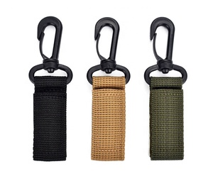 LLavero de lona táctica con clip de nailon, logotipo personalizado, llavero de tela de poliéster <span class=keywords><strong>para</strong></span> mochila con cinturón de servicio al aire libre - Product Image 3