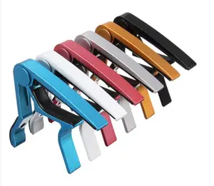 Wholesale metal guitar capo clamp capotraste oem custom Colorful capo electric acoustic guitar capos for guitar part accessories