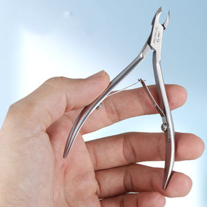 Pinzas para cutículas <span class=keywords><strong>de</strong></span> acero inoxidable profesionales con logotipo personalizado D07, cortaúñas <span class=keywords><strong>de</strong></span> doble resorte, alicates cortaúñas Jaw12/14/16 - Product Image 4