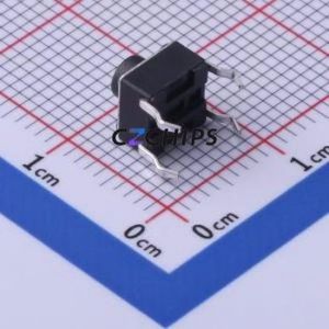 TS-1002-AR05526 Tactile <b>Switch</b> Through hole Component (THT),6x6mm <b>Switch</b> Single Pole Single Throw Round Button 2.6N Through Hole - Product Image 2