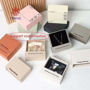 Emballage cadeau élégant avec logo personnalisé pour montres et bijoux, boîte à tiroir en papier pour colliers, bagues, montres avec logo personnalisé - Product Image 1