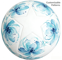 Ballon de football en PU PVC avec logo personnalisé imprimé, cousu à la machine, équipement sportif pour activités et compétitions en plein air