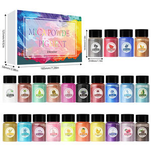 Poudre nacrée de slime 30 couleurs, sirène, DIY, colle cristalline, gouttes de colle cristalline, boue de cristal, poudre de mica, grand flacon - Product Image 1