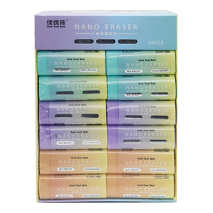 Gommes cylindriques nano couleur personnalisées en usine, <span class=keywords><strong>4</strong></span> couleurs (bleu, vert, jaune, rose), logo et emballage personnalisés pour l'école, le bureau, en gros - Product Image 5