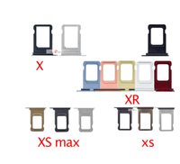 Tiroir de carte SIM unique pour iPhone X, Xs, Xs Max, XR, 11, 12, 13, 14, 15, 16, 17 – Support de carte SIM