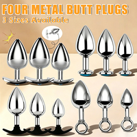 Sexbay Source Factory Jouet sexuel pour adultes : Ensemble de plug anal 3 tailles pour femmes et hommes, pour plaisir anal