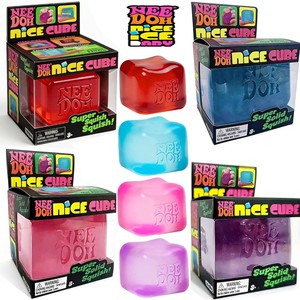 Schylling Needoh Cubo Sensorial de Látex y Peluche, Juguete Antiestrés y Antiansiedad, Objeto para Apretar, para Concentración, TDAH, Unisex - Product Image 3