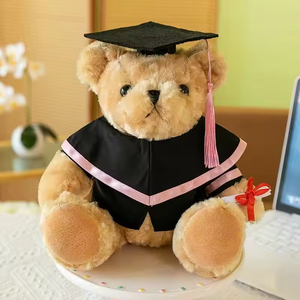 JM3 Vente en gros, prix bas, cadeaux promotionnels, saison de la remise des diplômes, animaux en peluche, ours en peluche mignons et doux avec une toge de remise de diplôme - Product Image 2