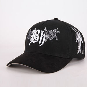Nhà máy tùy chỉnh 3D thêu logo 5 Bảng điều chỉnh cong vành nhung Mũ bóng chày gorras Dandy mũ cho người đàn ông - Product Image 1