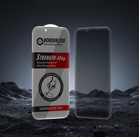 Protection d'écran en verre trempé ultra-résistant 3D, 45 kg, sans cadre, entièrement transparente, antistatique, grand écran incurvé pour iPhone 17 Pro Max