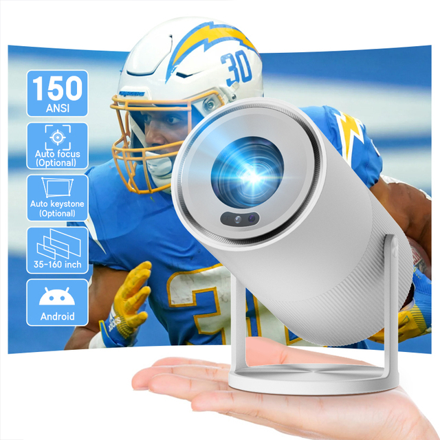 Oem B68 Mini Led Beam Auto Focus Keystone Enclosed Projector 200Ansi Lumens Portatil Smart Mini Sealed Projector for Cell Phone