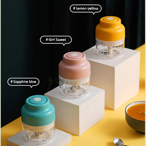 Upgraded 4/6 Blades Portable Food Grade Electric <b>Mini</b> Garlic Grinder with USB Charging - Product Image 5